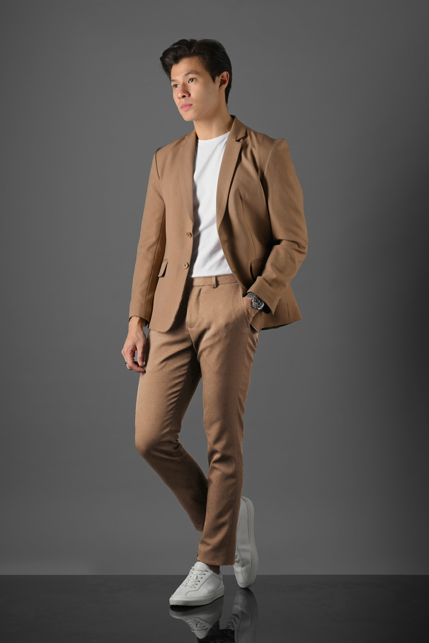 chino with blazer